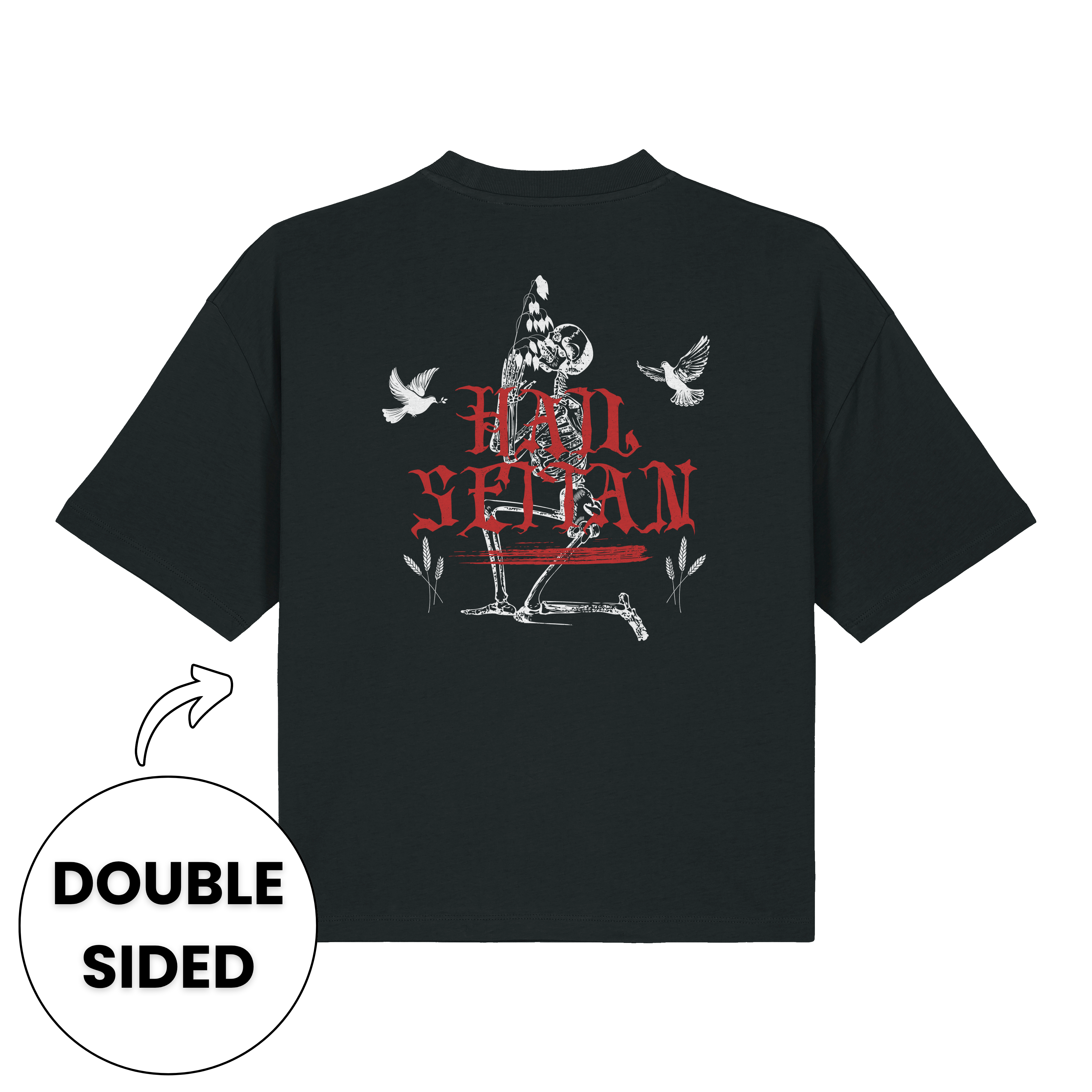 Hail Seitan Double Sided Women's Boxy T-Shirt