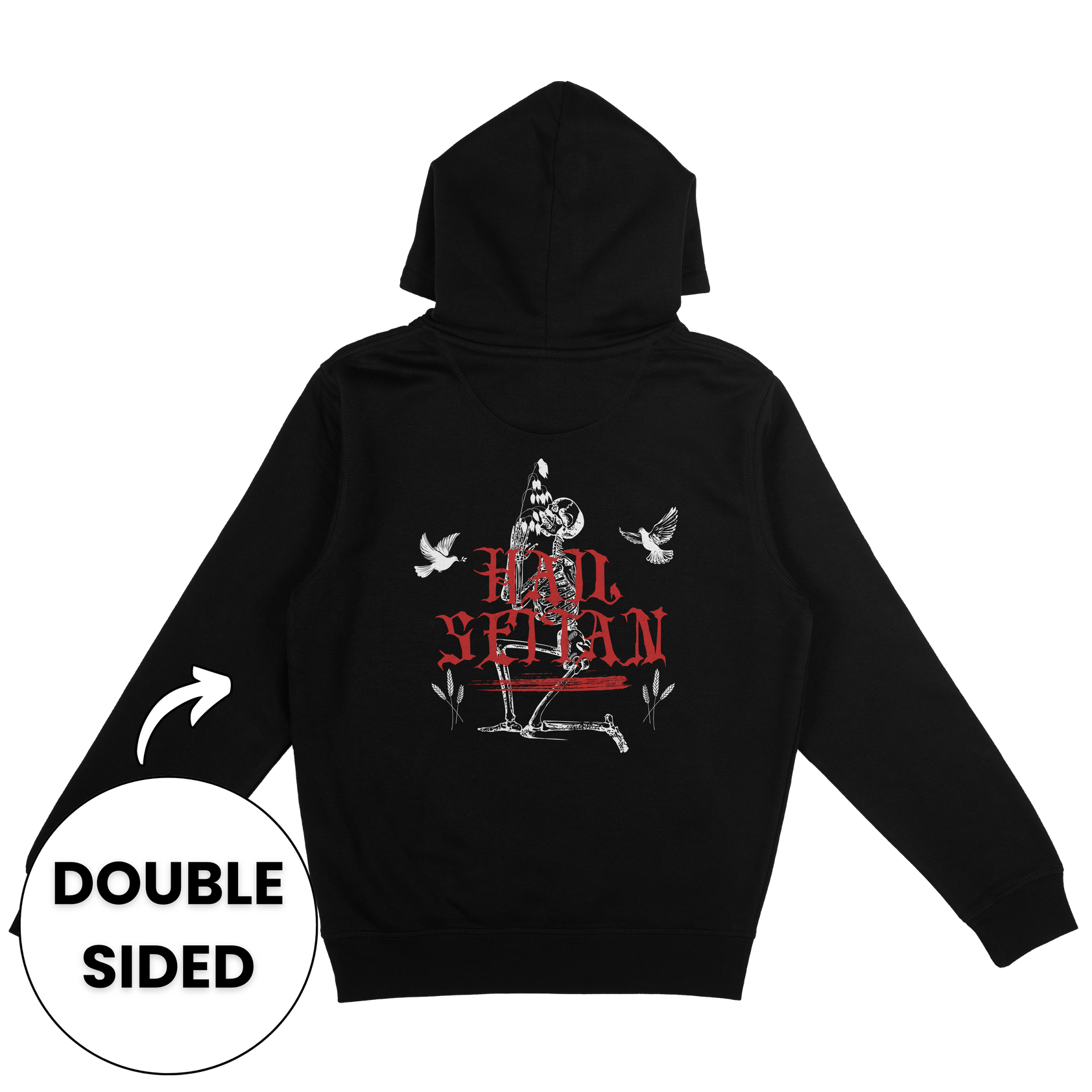 Hail Seitan Double Sided Hoodie