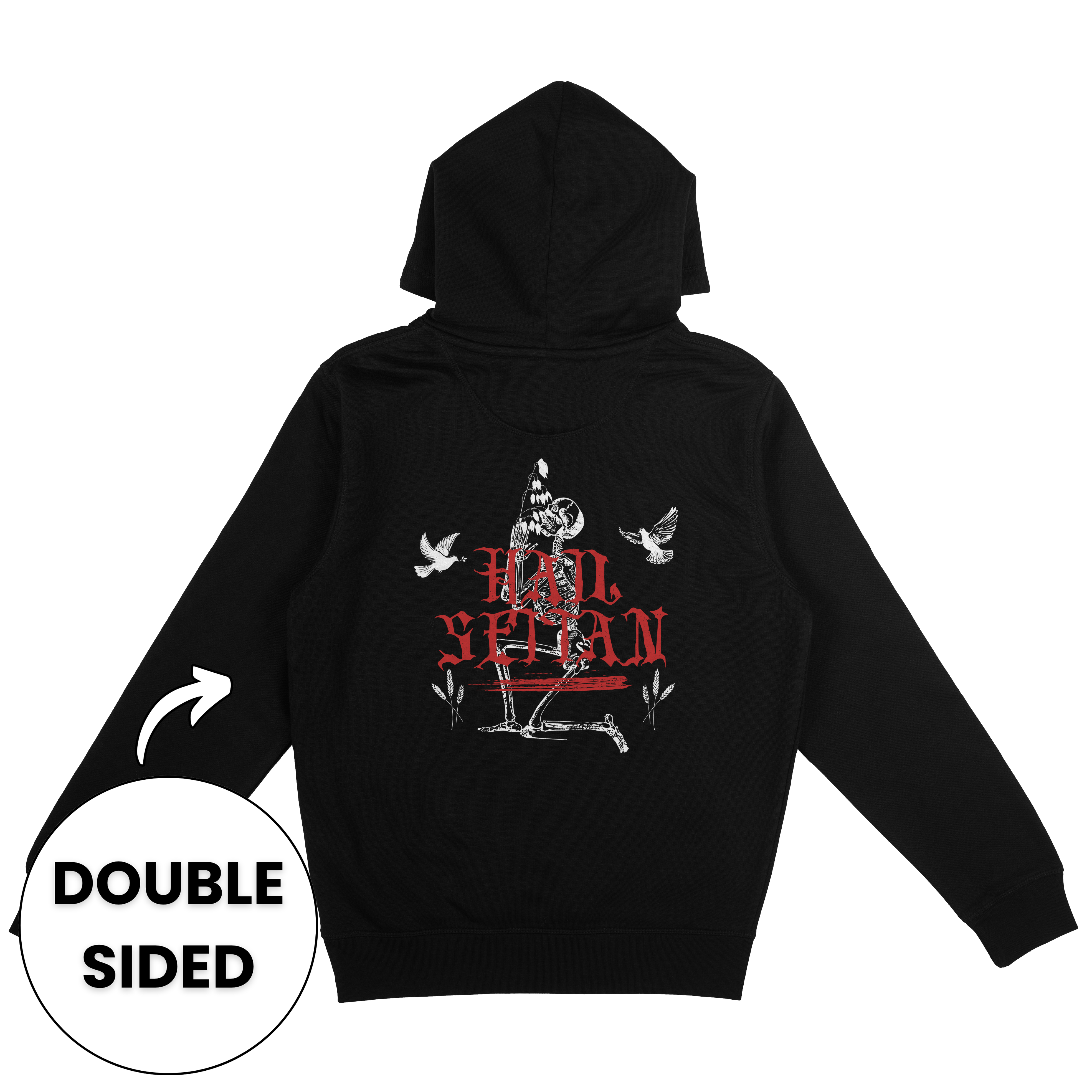 Hail Seitan Double Sided Hoodie