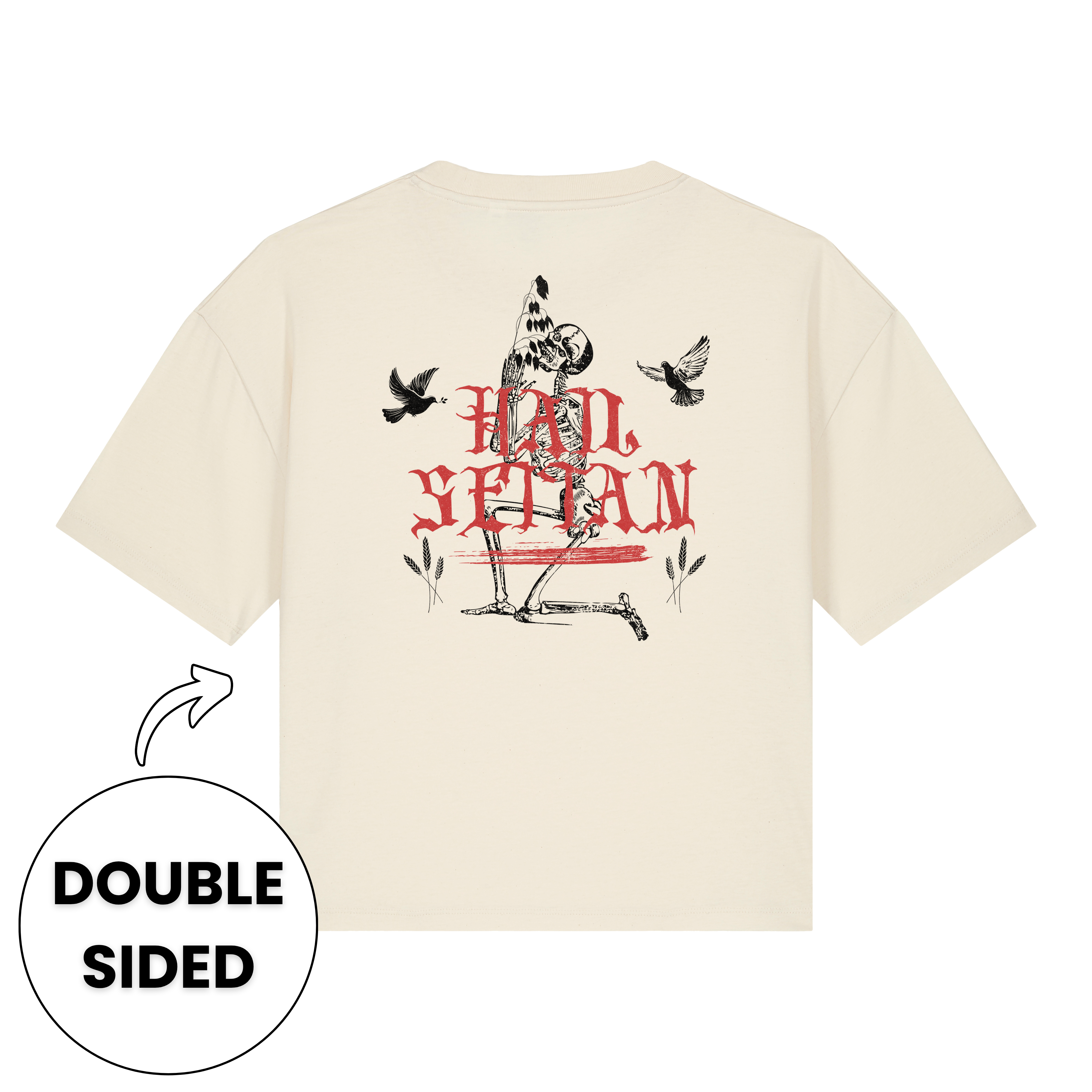 Hail Seitan Double Sided Women's Boxy T-Shirt