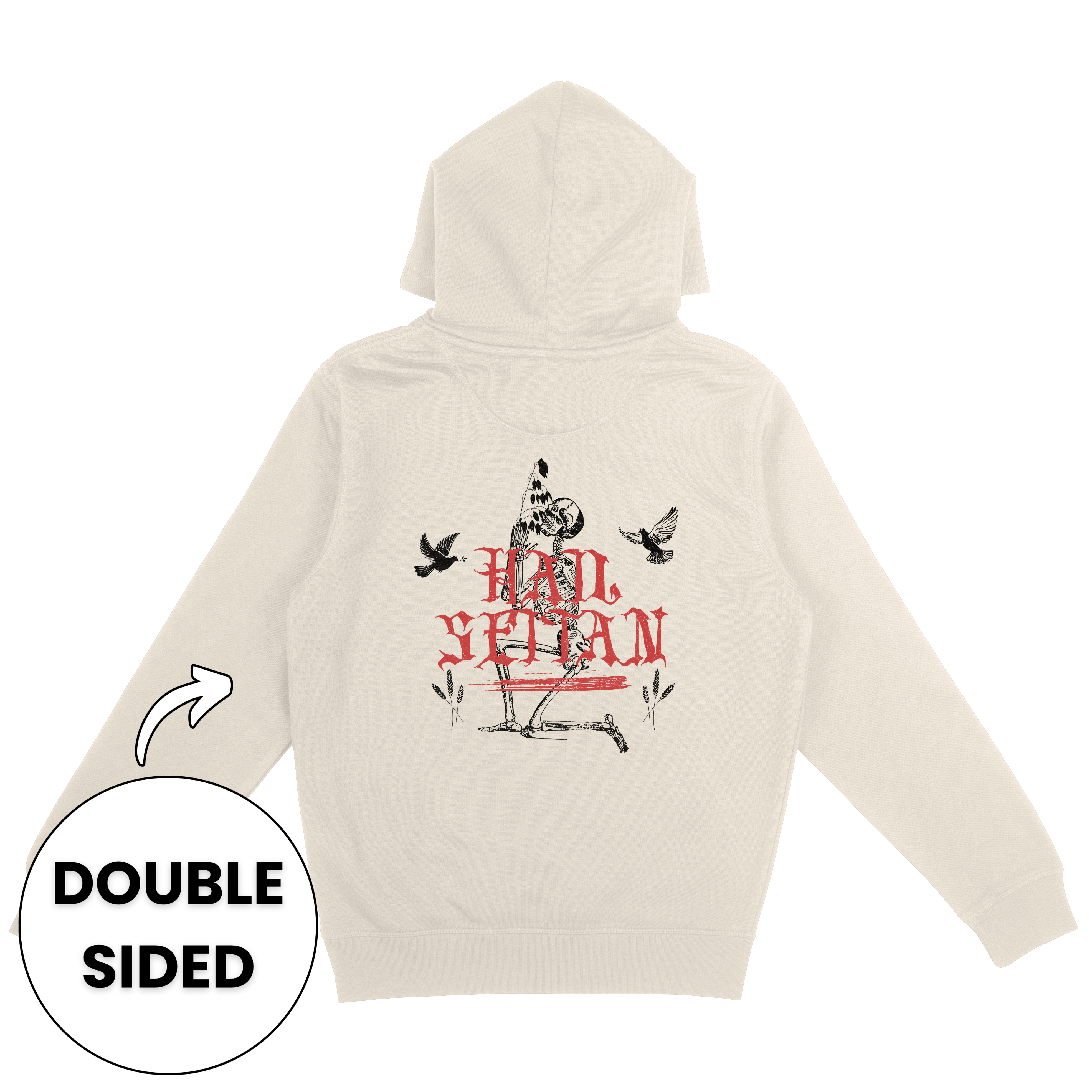 Hail Seitan Double Sided Hoodie