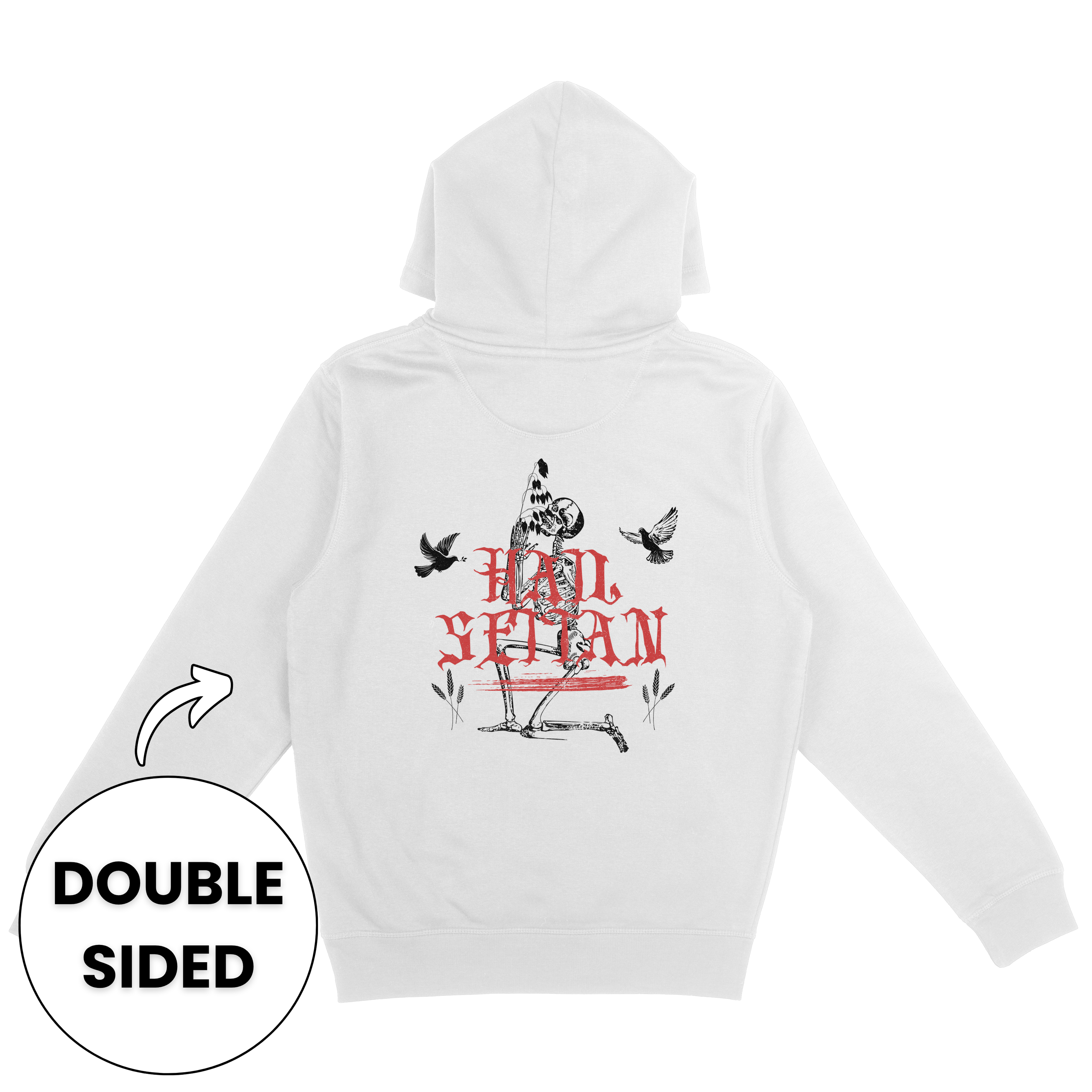 Hail Seitan Double Sided Hoodie