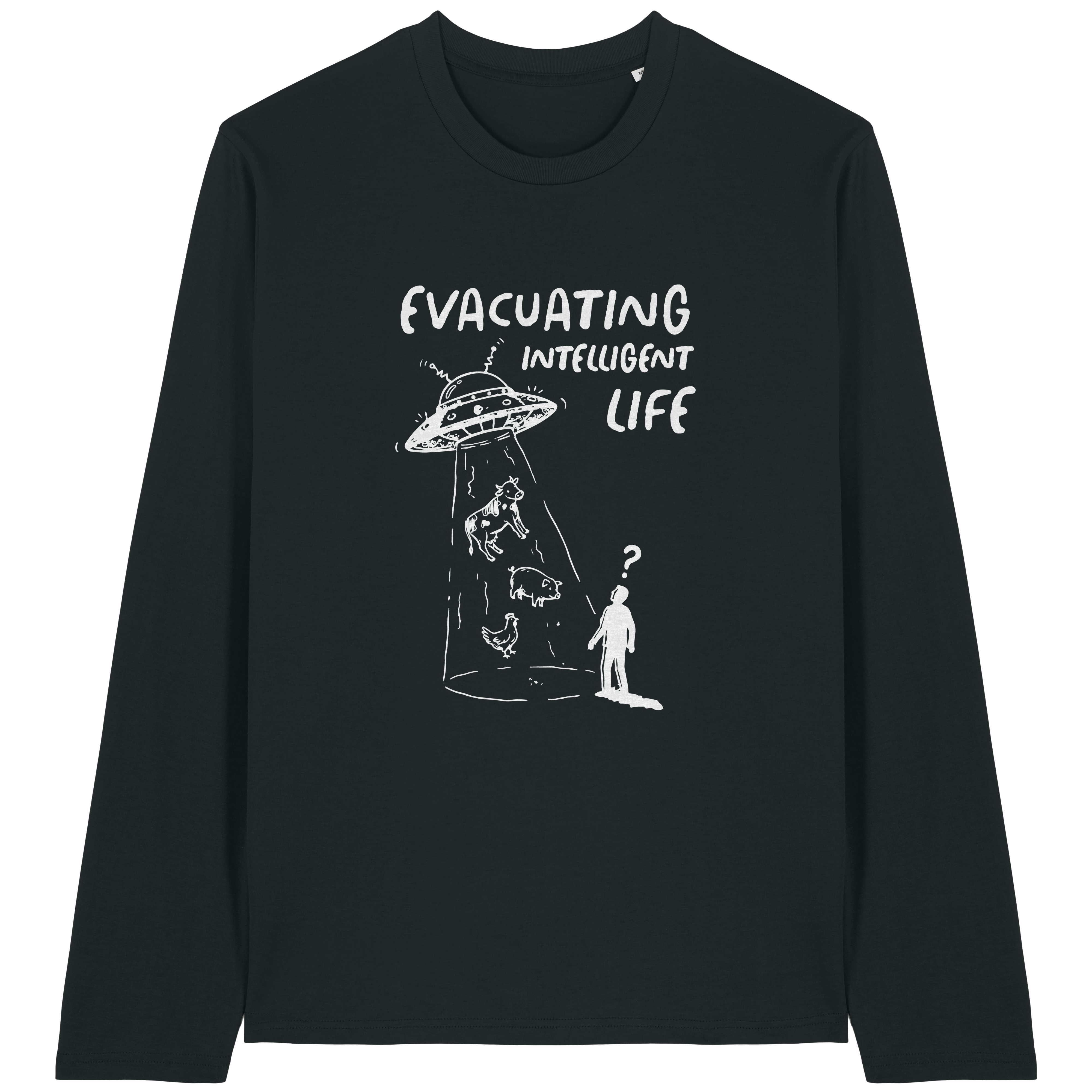 Evacuating Intelligent Life Long Sleeve T-Shirt