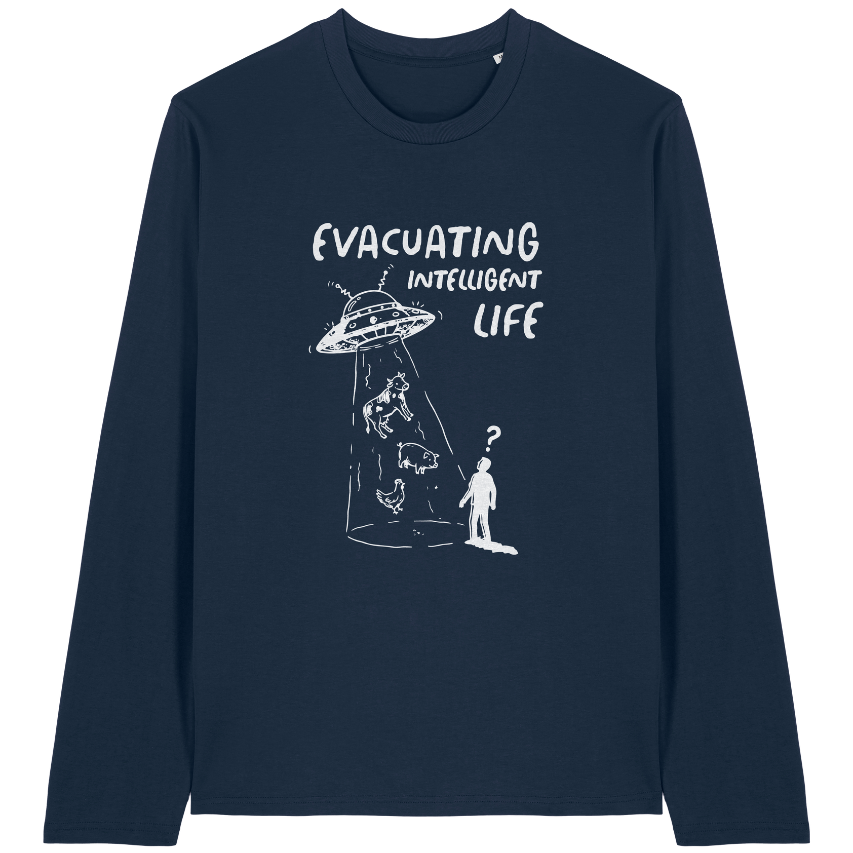 Evacuating Intelligent Life Long Sleeve T-Shirt