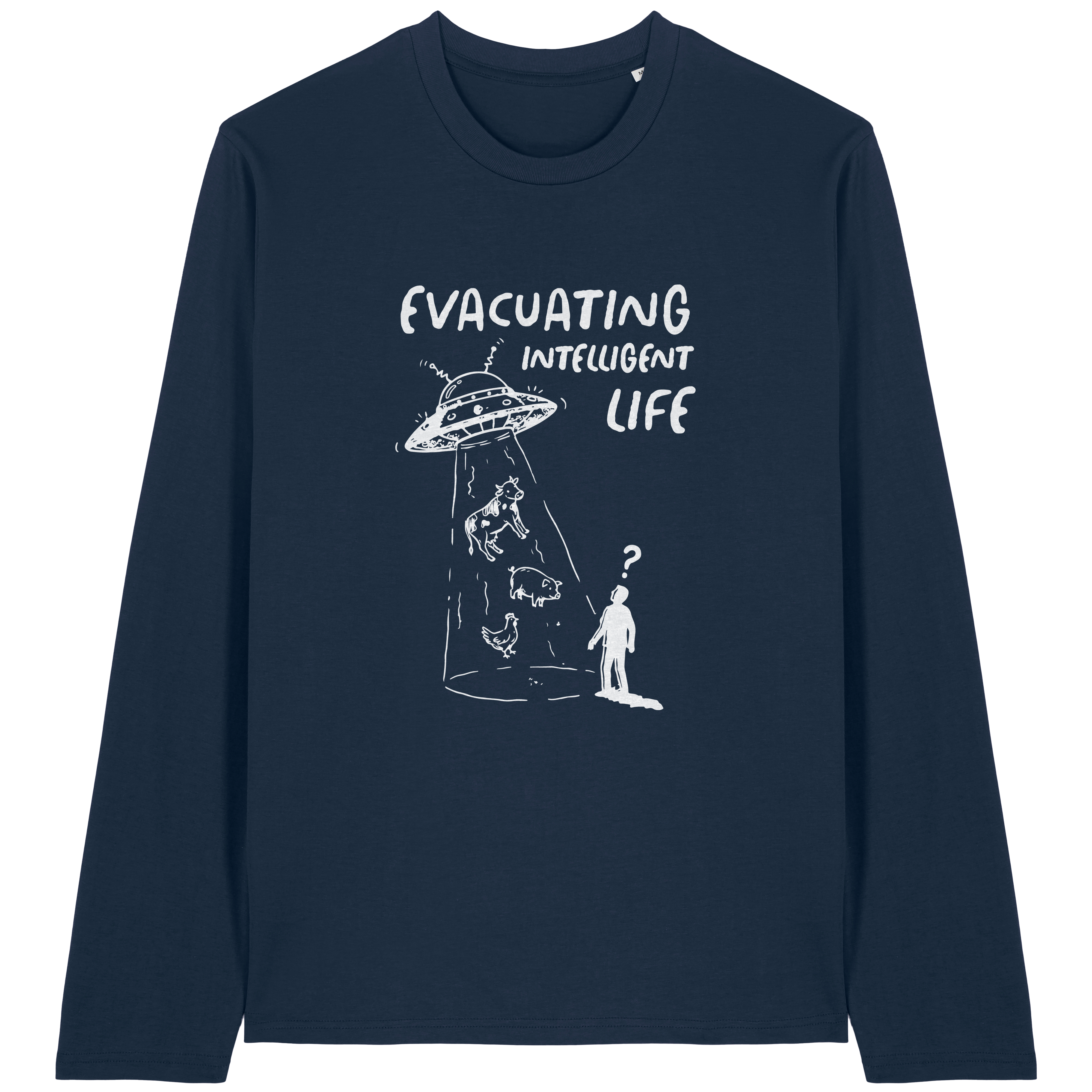 Evacuating Intelligent Life Long Sleeve T-Shirt