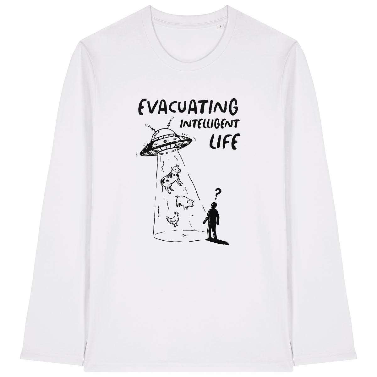 Evacuating Intelligent Life Long Sleeve T-Shirt