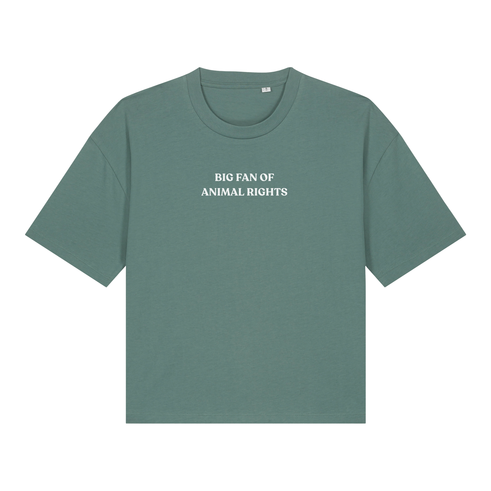 Big Fan Of Animal Rights Women's Boxy T-Shirt