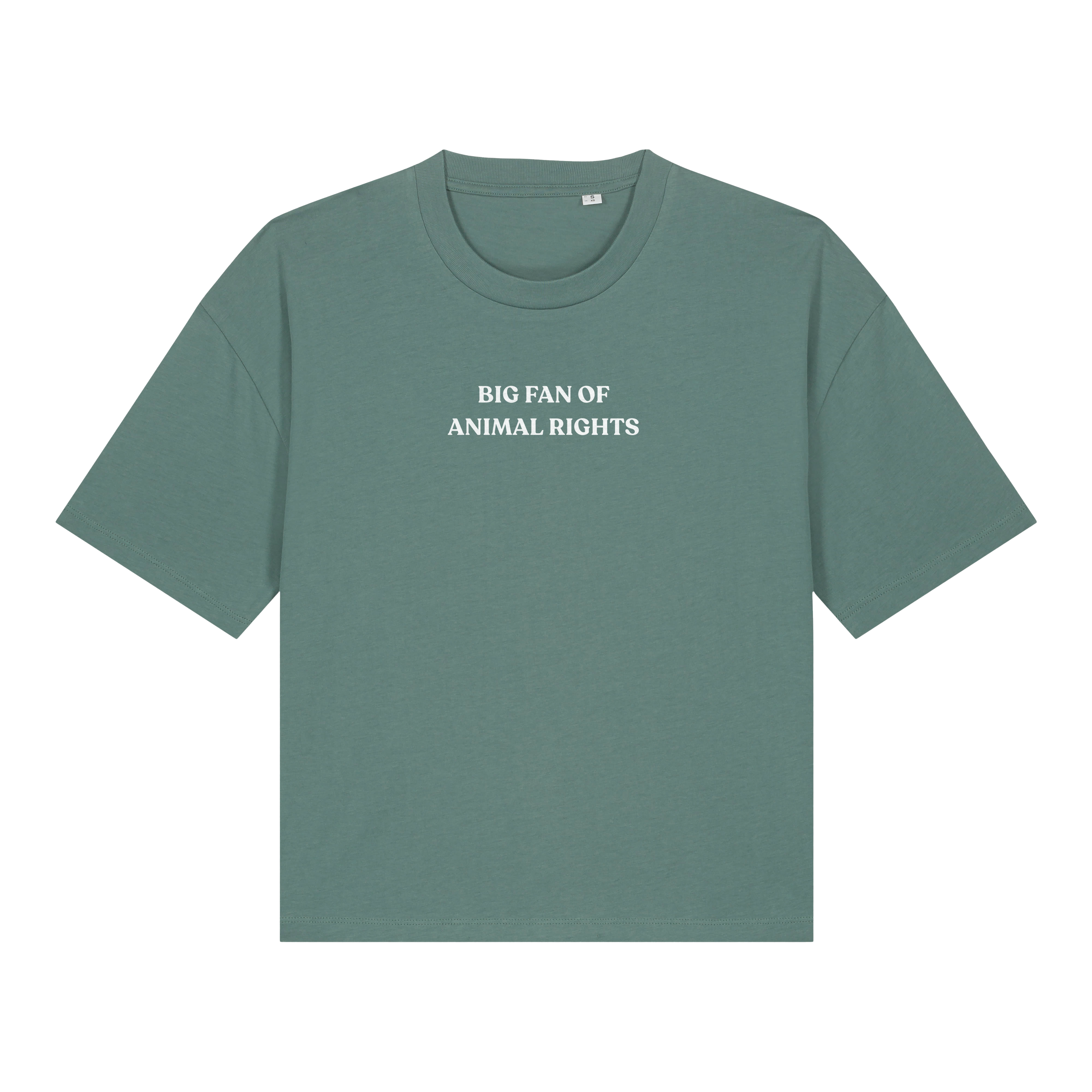 Big Fan Of Animal Rights Women's Boxy T-Shirt