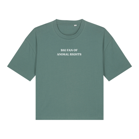 Big Fan Of Animal Rights Women's Boxy T-Shirt