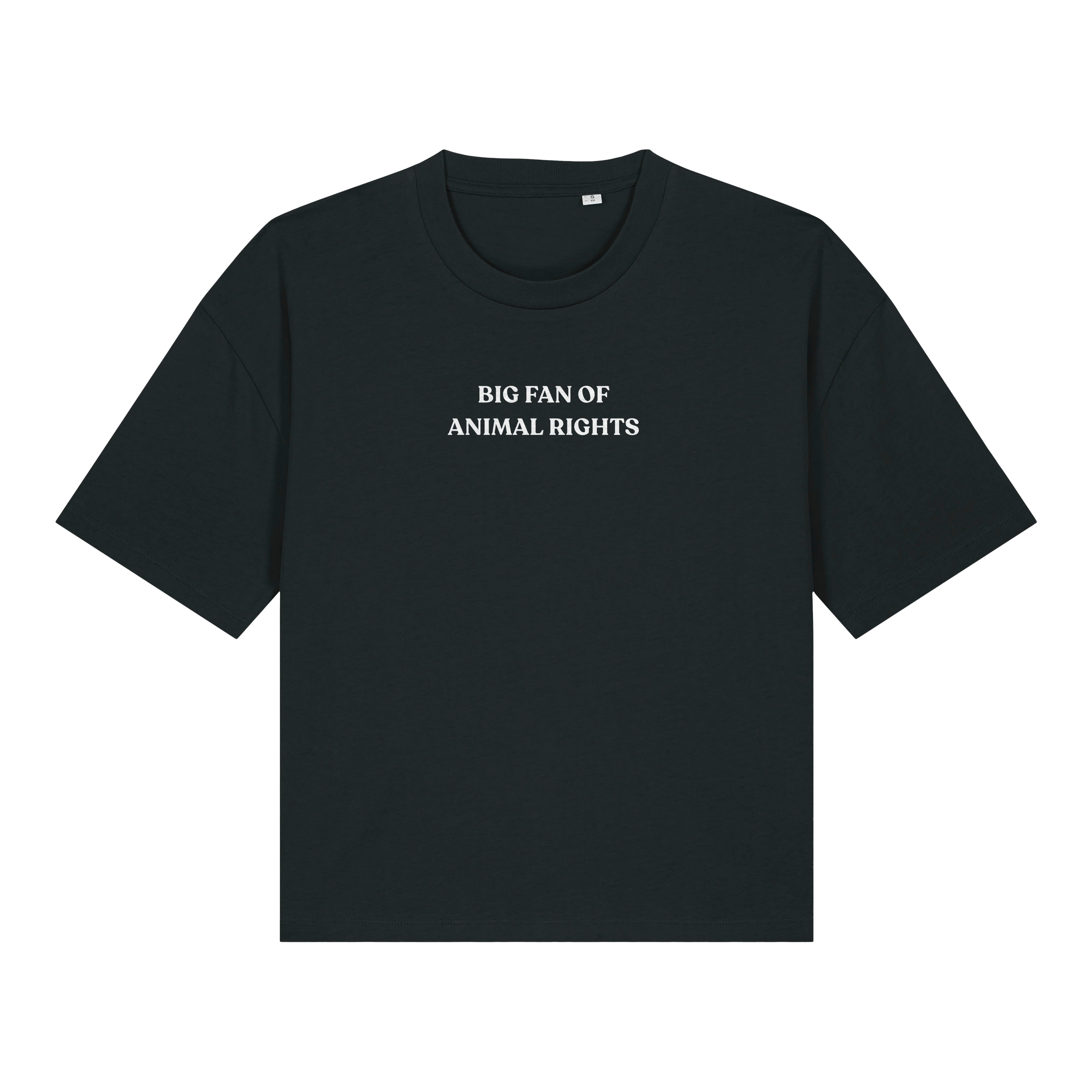 Big Fan Of Animal Rights Women's Boxy T-Shirt