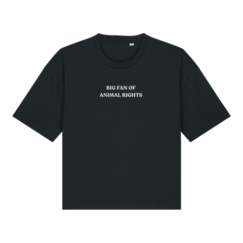 Big Fan Of Animal Rights Women's Boxy T-Shirt