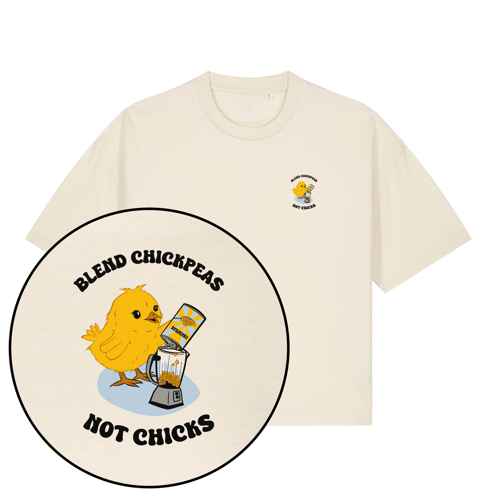 Blend Chickpeas Not Chicks Women's Boxy T-Shirt