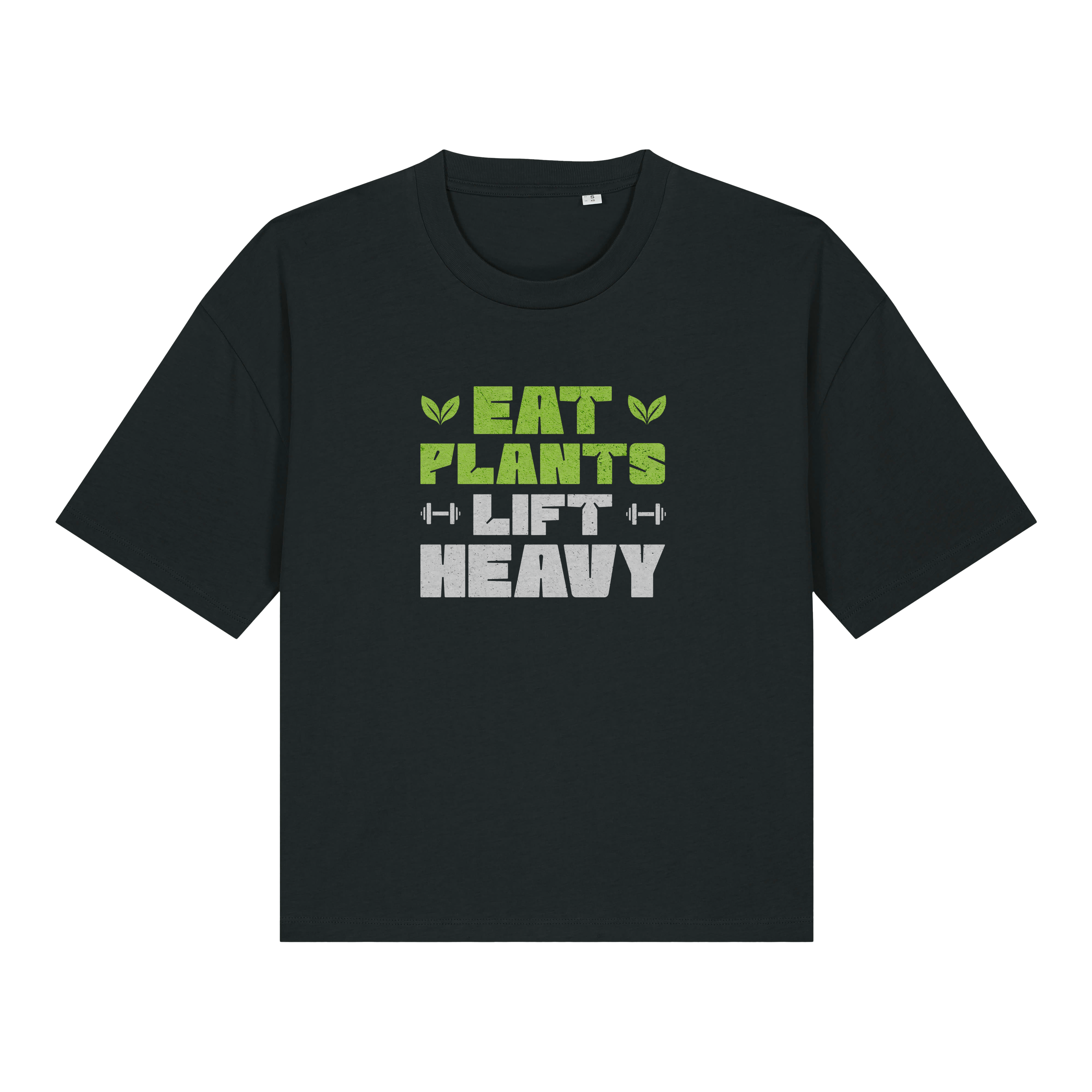 Eat Plants Lift Heavy Women's Boxy T-Shirt