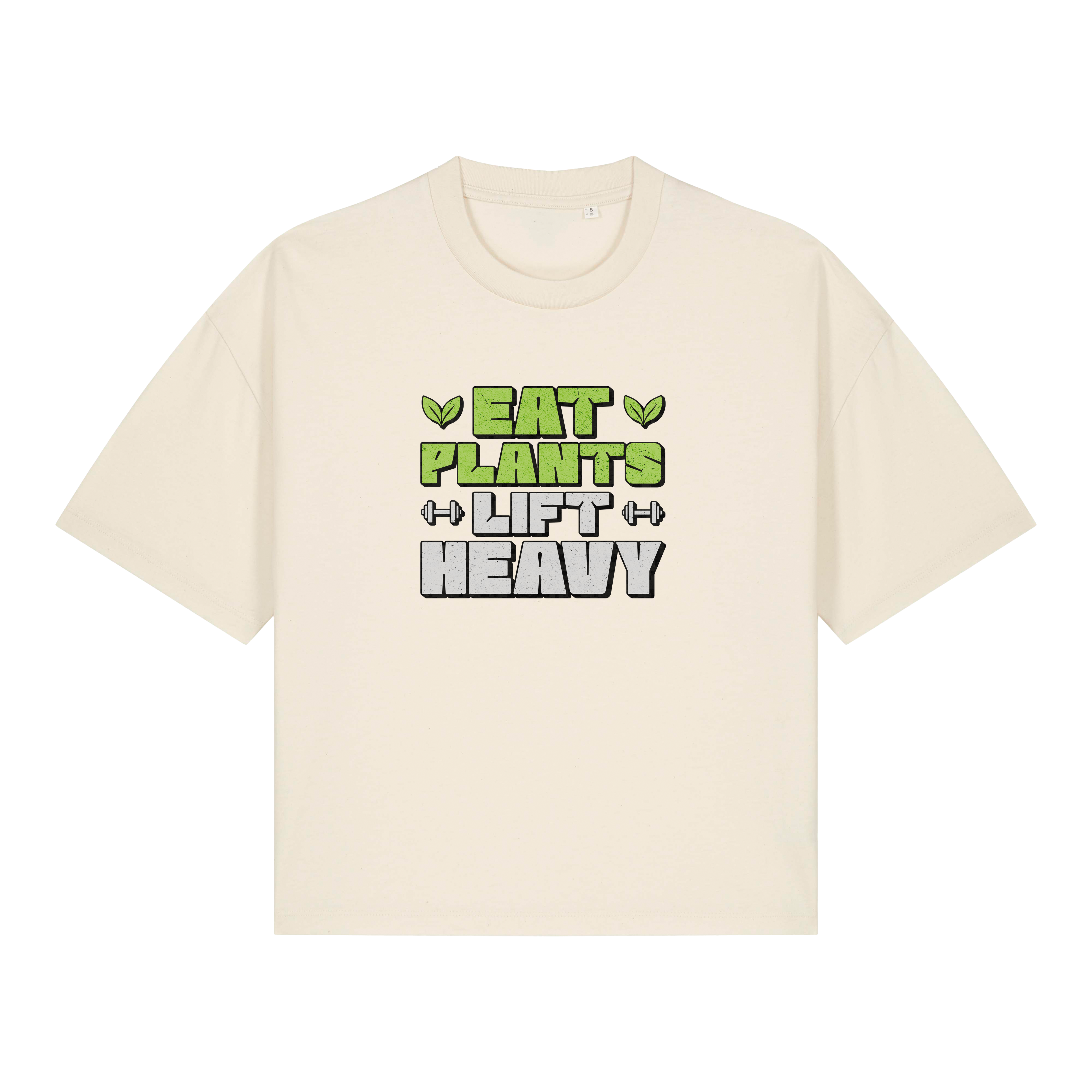 Eat Plants Lift Heavy Women's Boxy T-Shirt