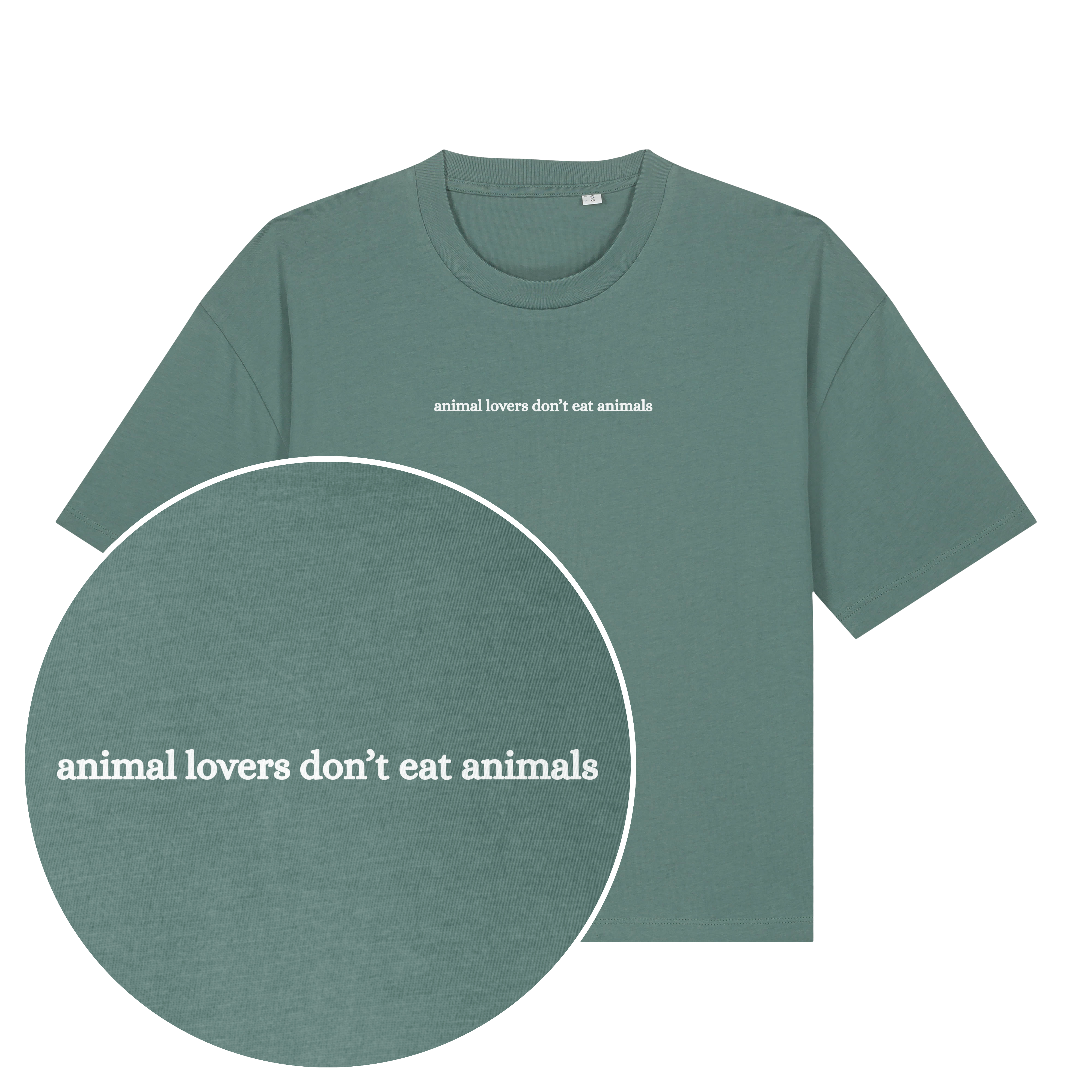 Animal Lovers Don't Eat Animals Women's Boxy T-Shirt