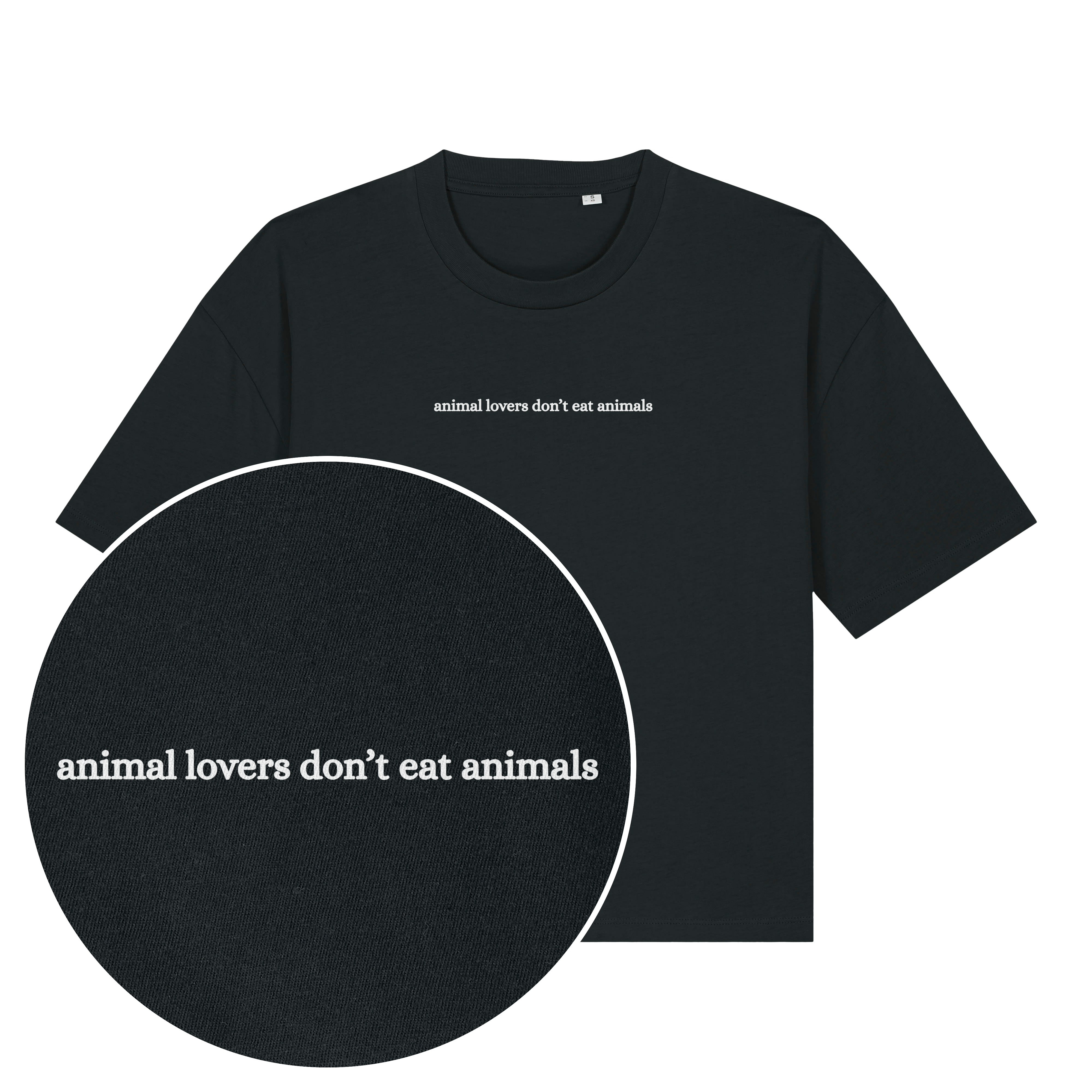 Animal Lovers Don't Eat Animals Women's Boxy T-Shirt