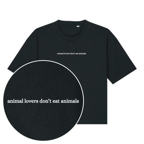 Animal Lovers Don't Eat Animals Women's Boxy T-Shirt