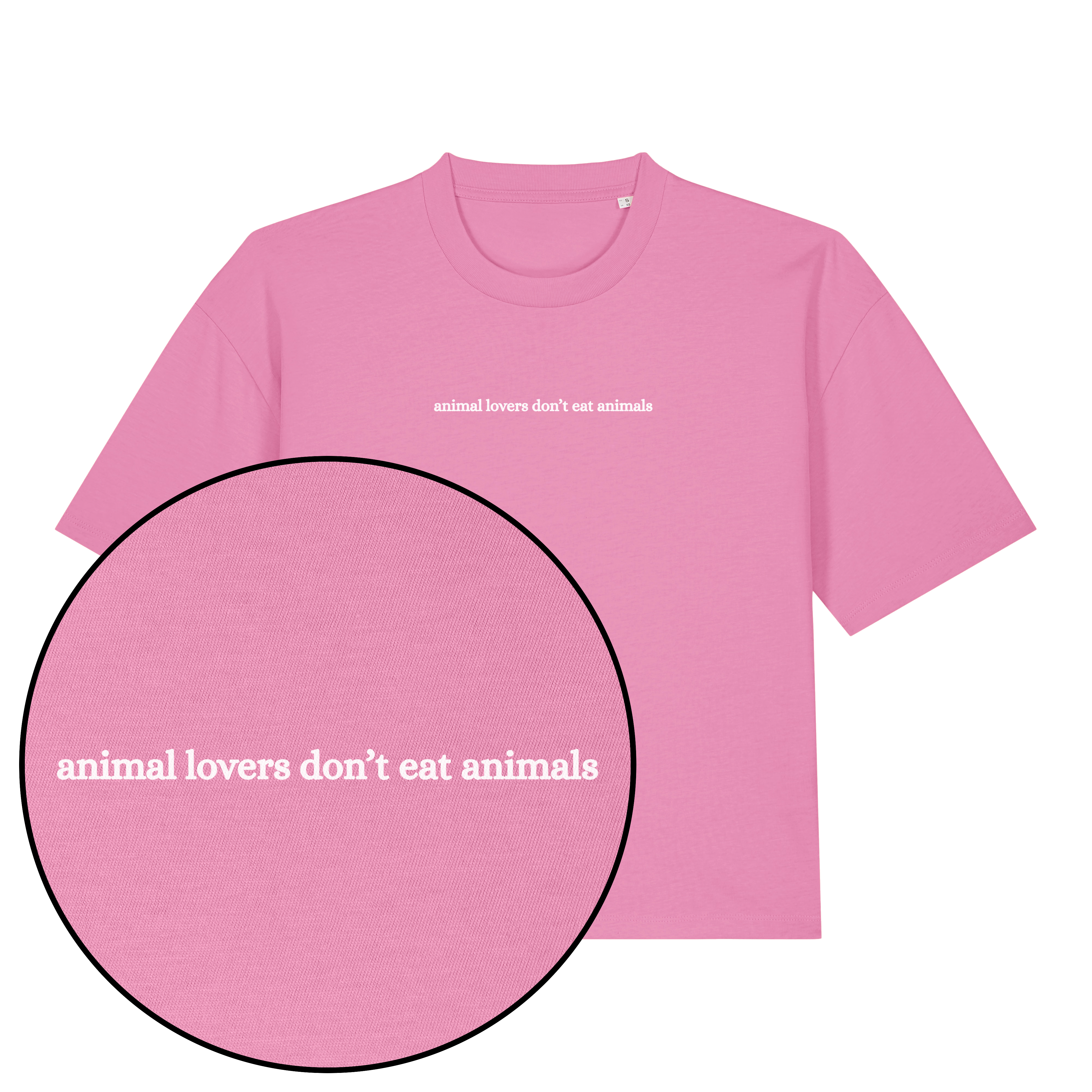 Animal Lovers Don't Eat Animals Women's Boxy T-Shirt