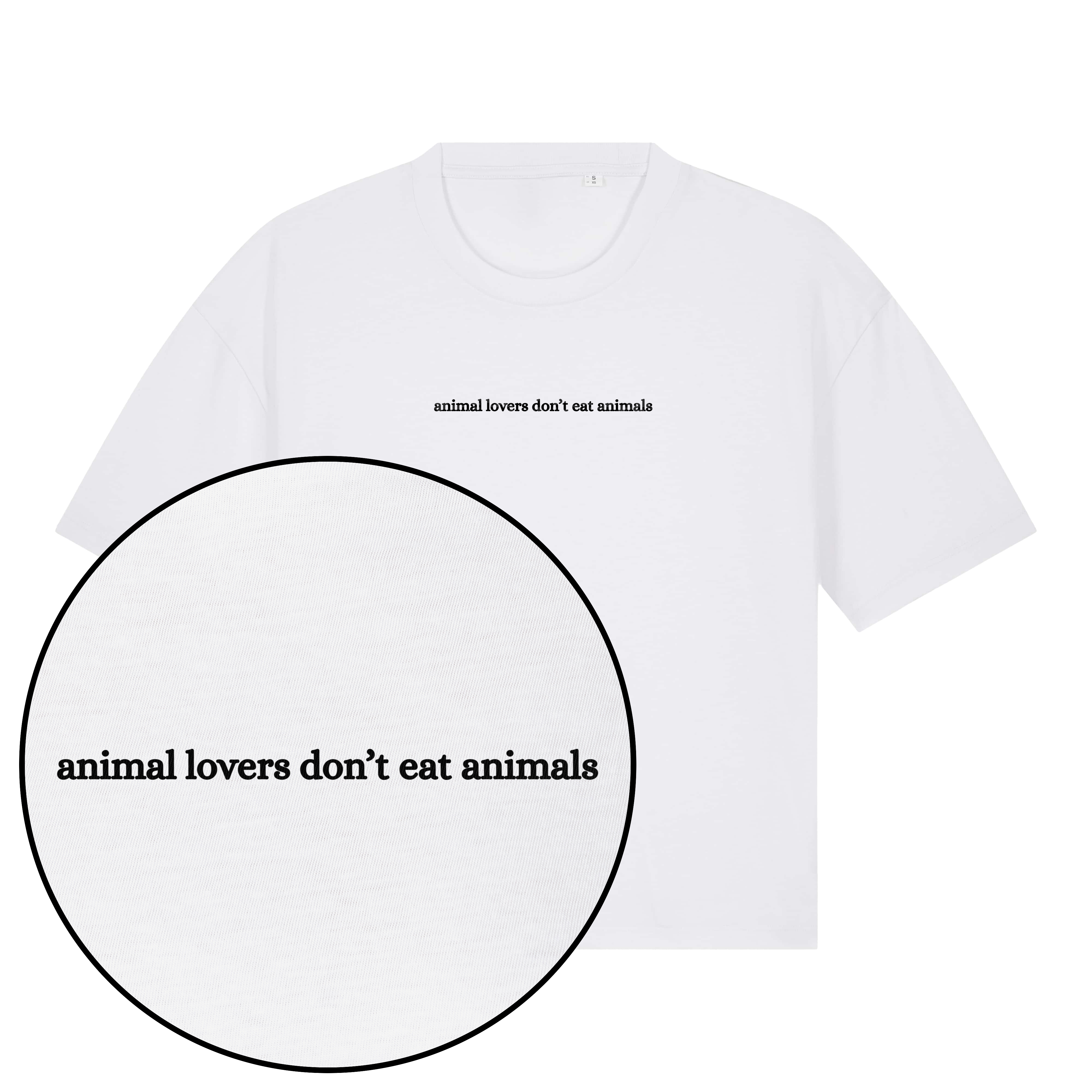 Animal Lovers Don't Eat Animals Women's Boxy T-Shirt