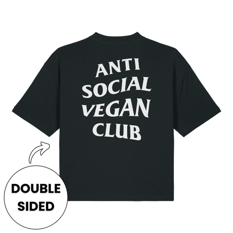 Anti Social Vegan Club Women's Boxy Streetwear T-Shirt