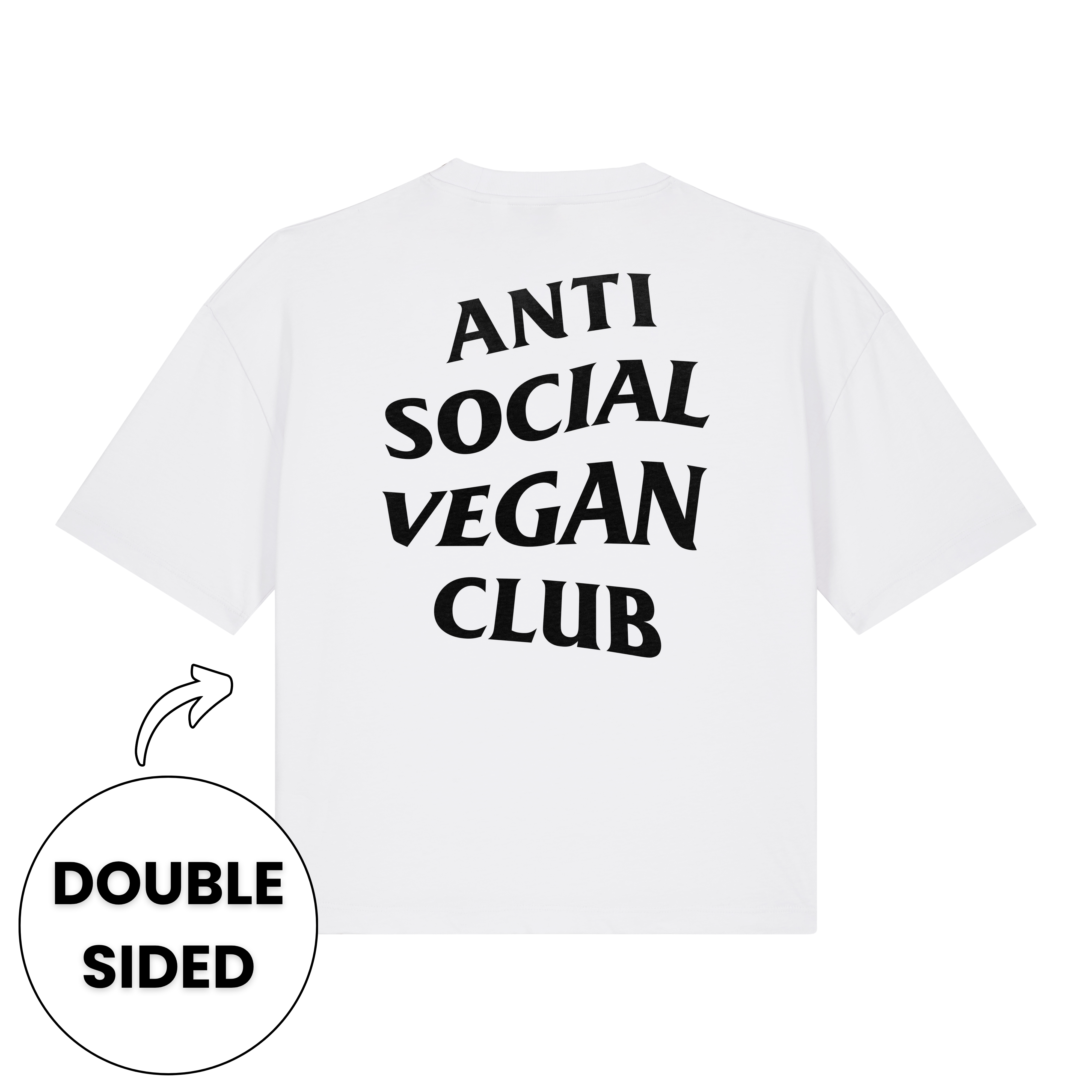 Anti Social Vegan Club Women's Boxy Streetwear T-Shirt