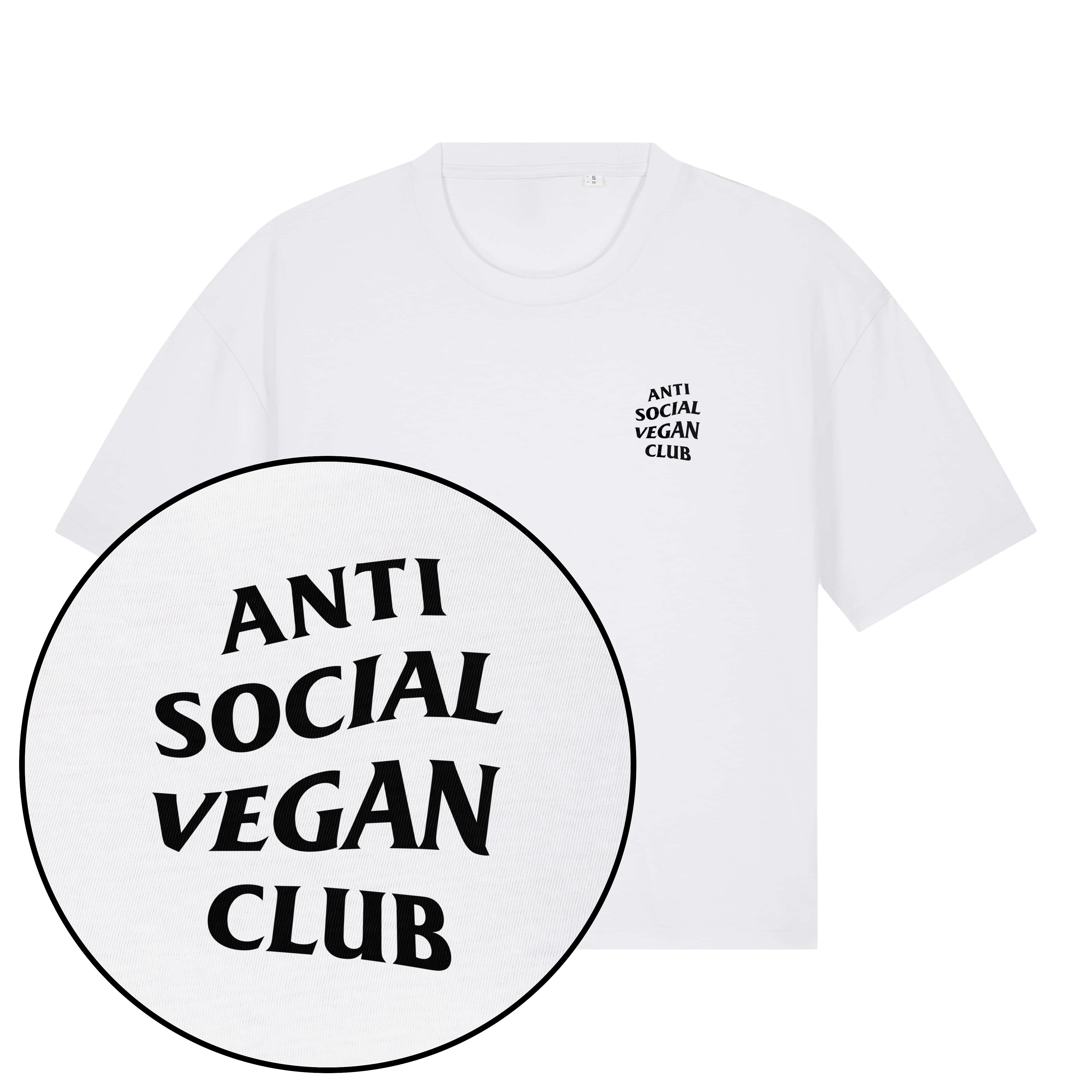 Anti Social Vegan Club Women's Boxy Streetwear T-Shirt
