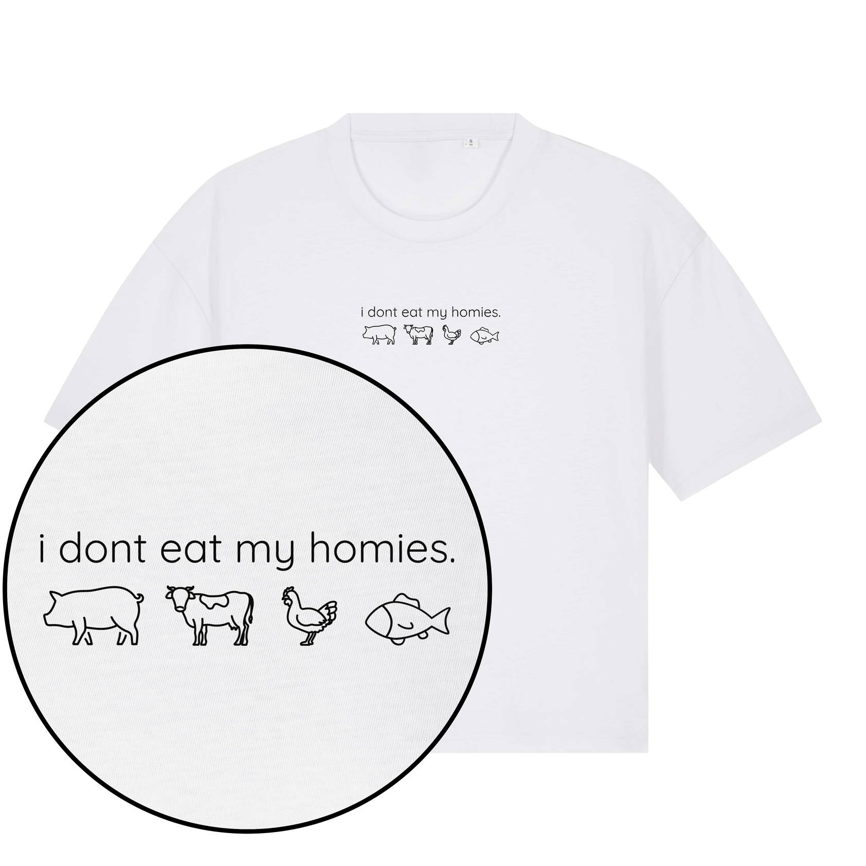 I Don't Eat My Homies Women's Boxy T-Shirt