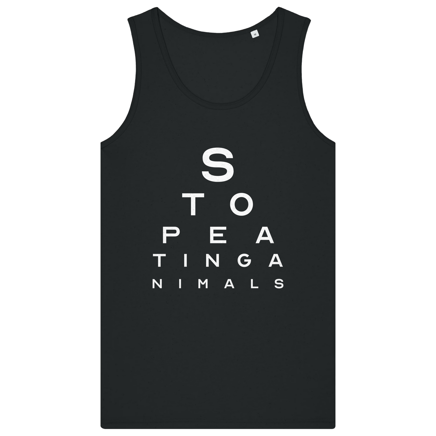 Stop Eating Animals Eye Exam Men's Tank Top