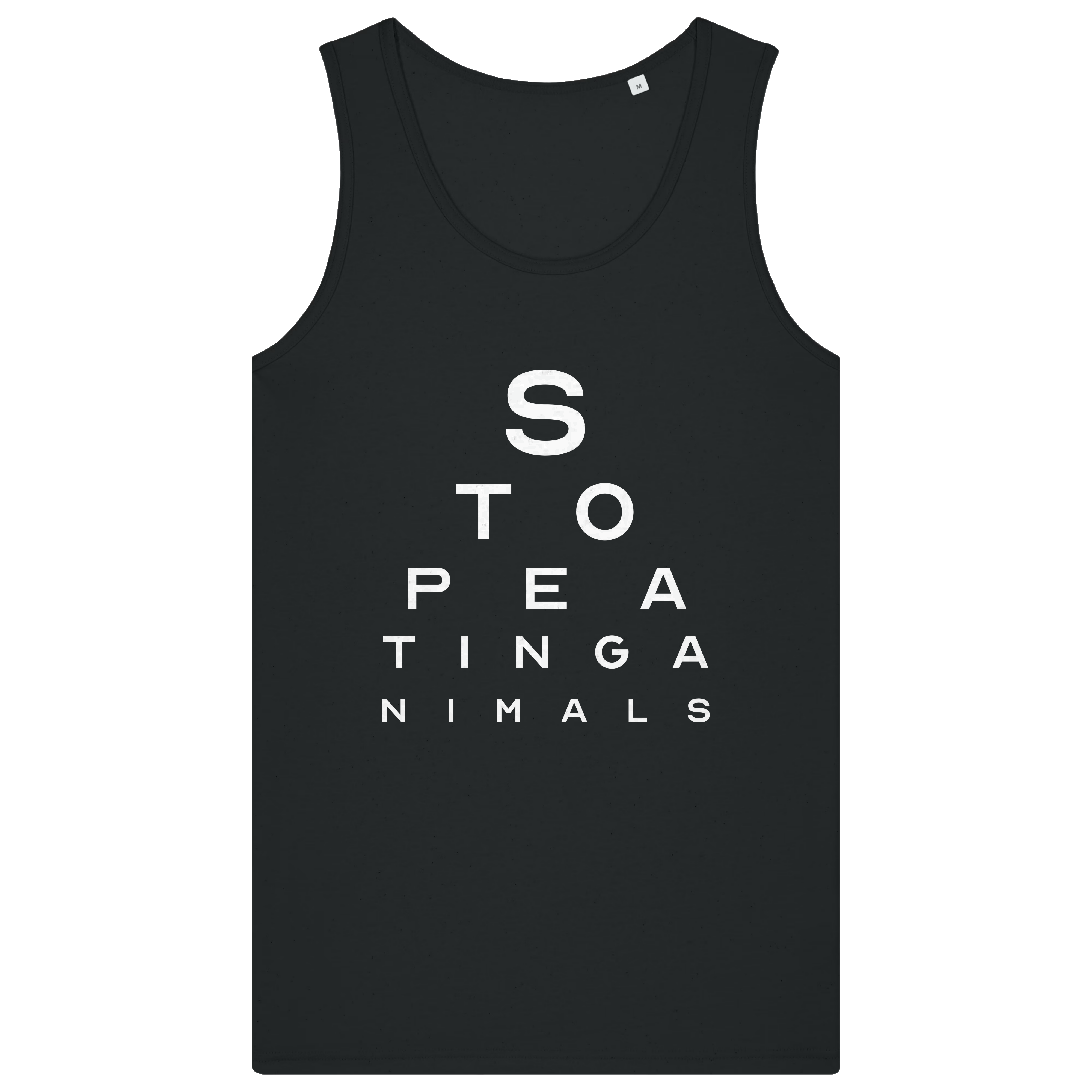 Stop Eating Animals Eye Exam Men's Tank Top