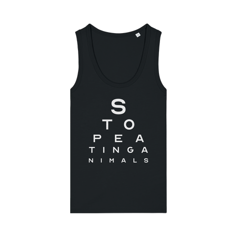 Stop Eating Animals Eye Exam Women's Tank Top