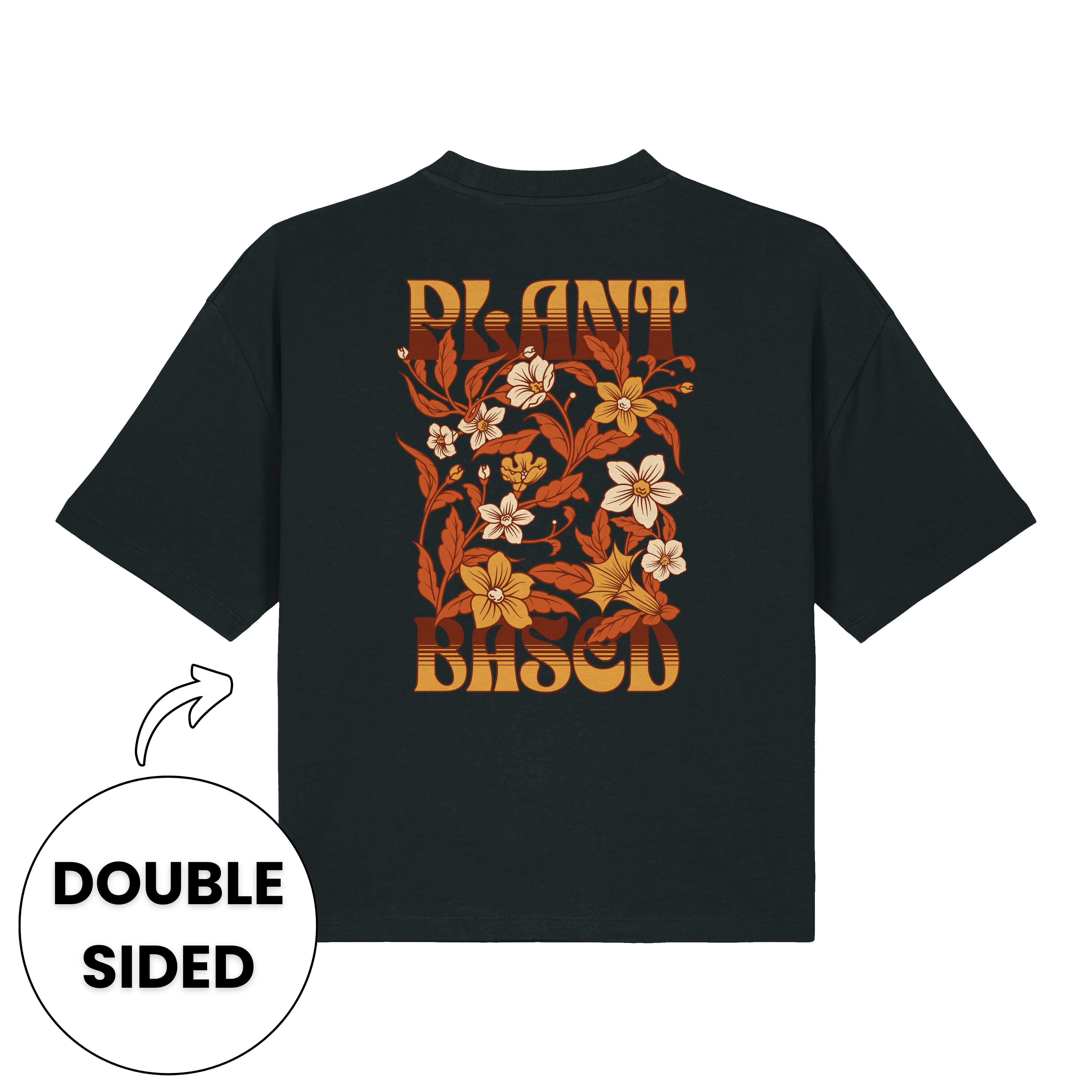 Plant-Based Flowers Streetwear Women's Boxy T-Shirt