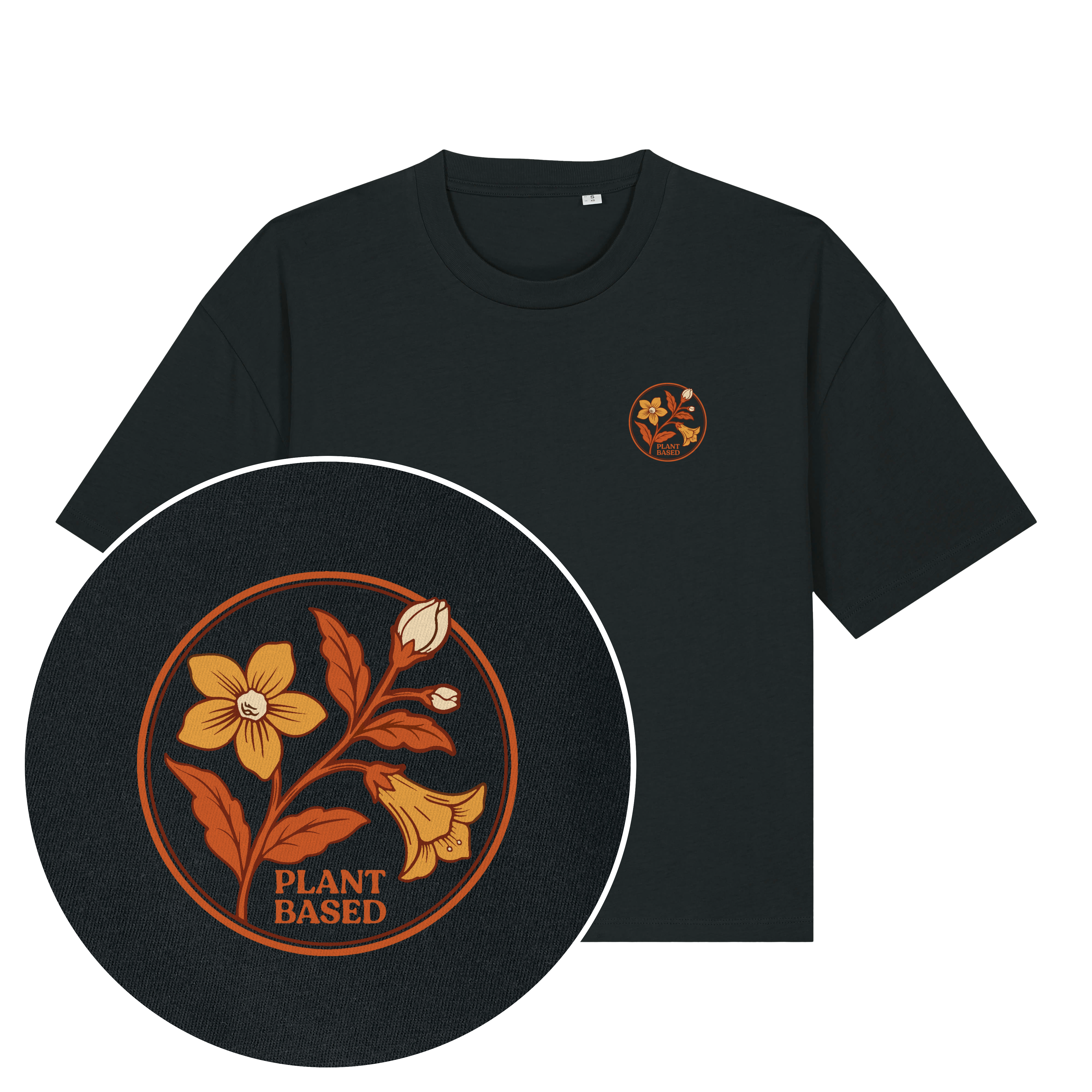 Plant-Based Flowers Streetwear Women's Boxy T-Shirt