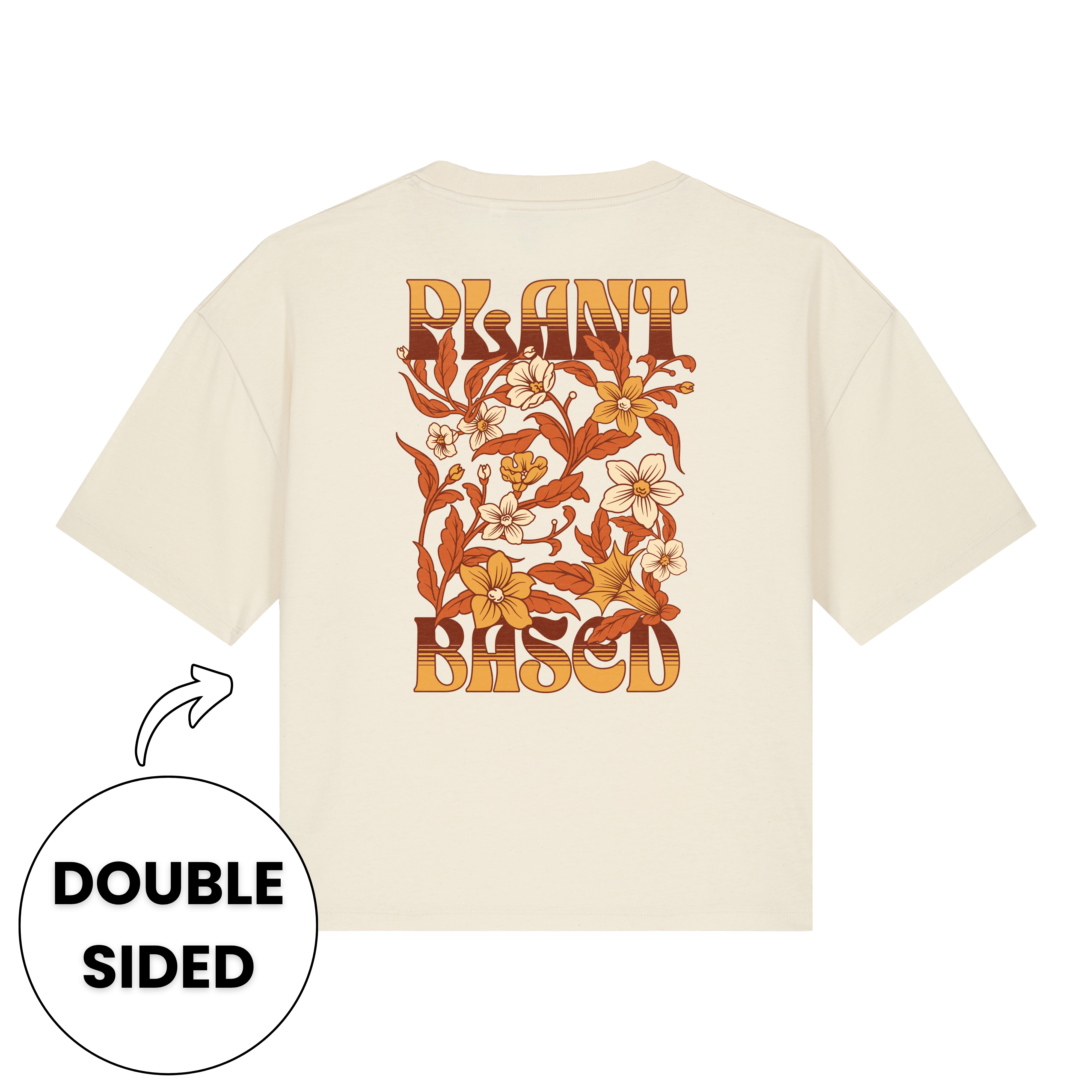 Plant-Based Flowers Streetwear Women's Boxy T-Shirt
