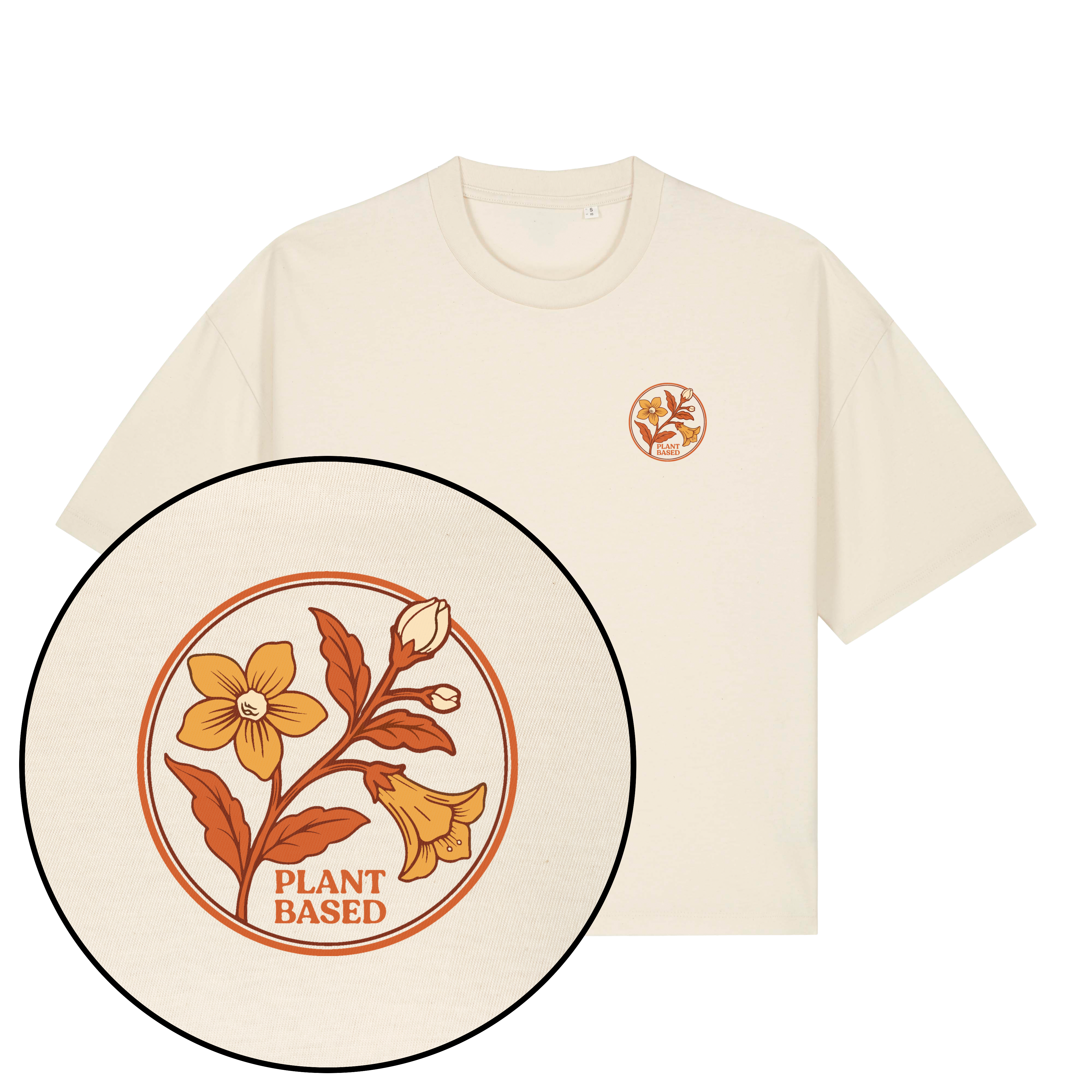 Plant-Based Flowers Streetwear Women's Boxy T-Shirt
