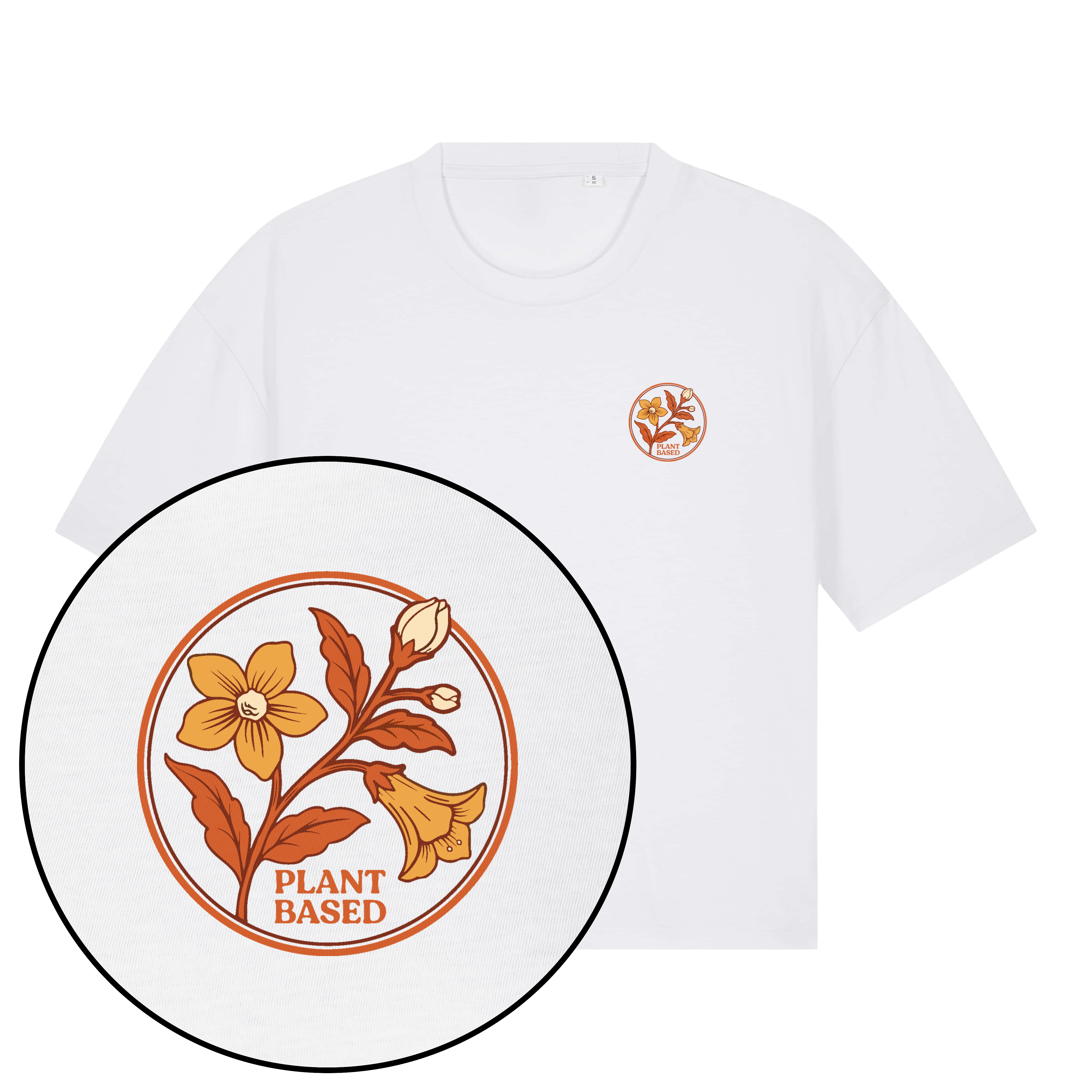 Plant-Based Flowers Streetwear Women's Boxy T-Shirt