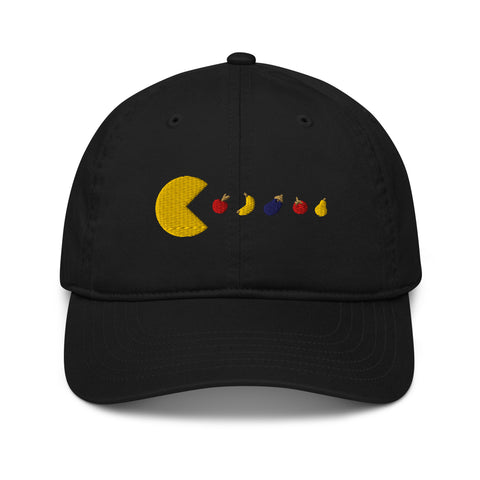 Vegan Pac-Man Embroidered Cap