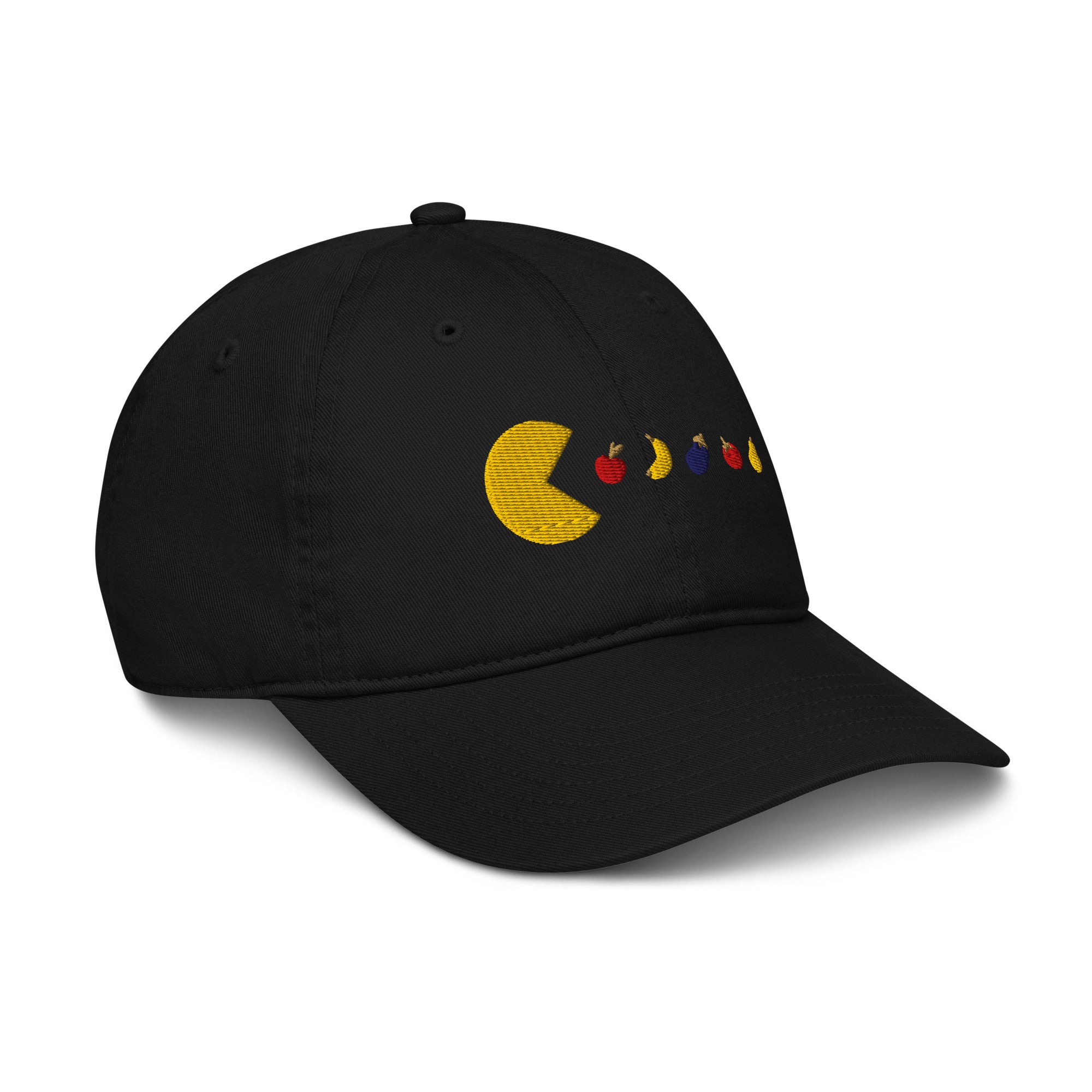 Vegan Pac-Man Embroidered Cap