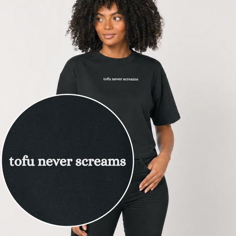 Tofu Never Screams Women's Boxy T-Shirt