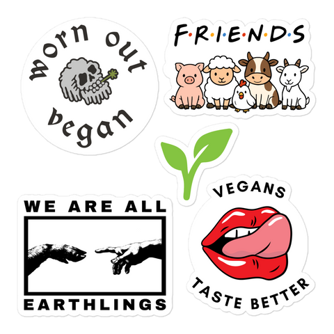 Worn Out Vegan Sticker Sheet